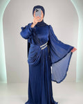 Asya vestido de noche azul oscuro