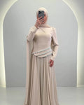 Vestido de noche Seyla Beige