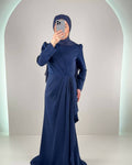 Vestido de noche Valeria Azul oscuro