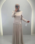 Vestido de noche Yagmur Beige