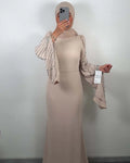 Vestido de noche Alev Beige