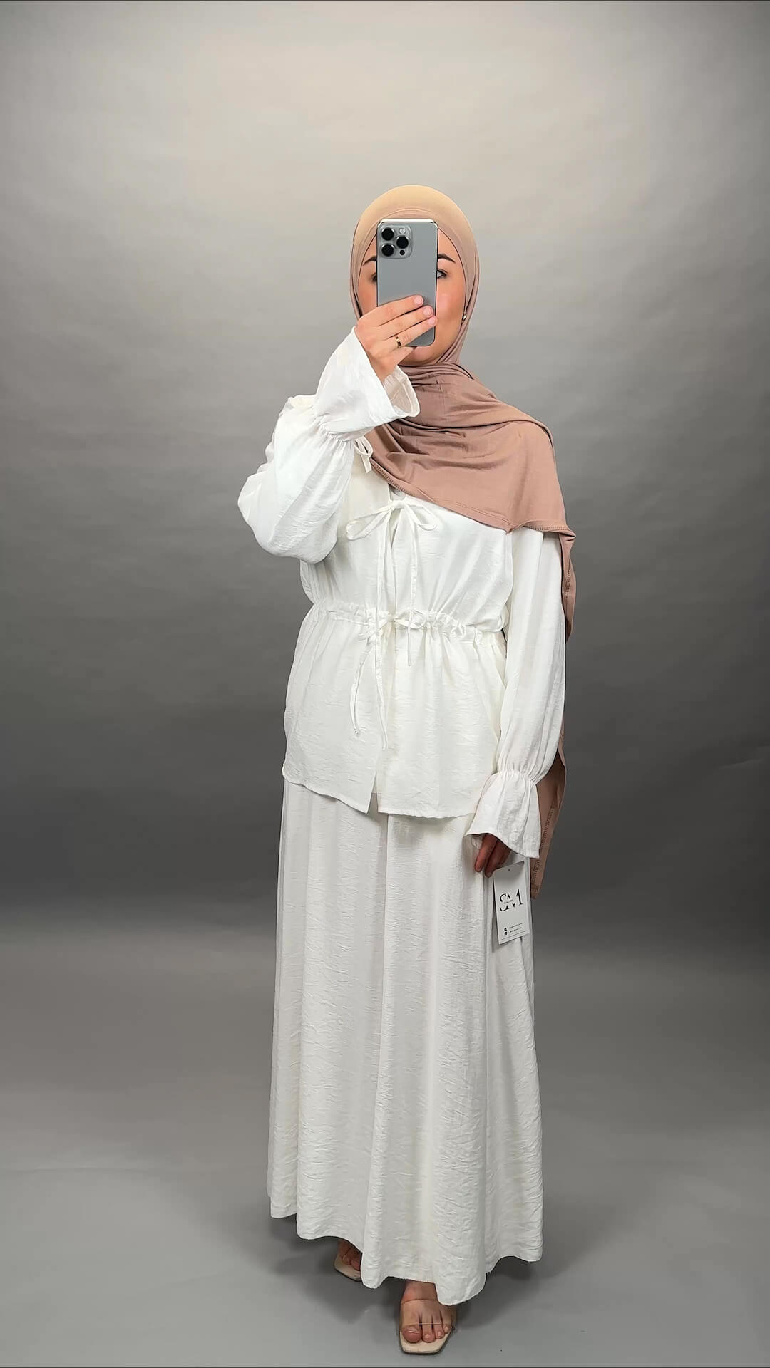 Asliya dos piezas blanco