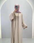 Conjunto Lima Abaya Beige