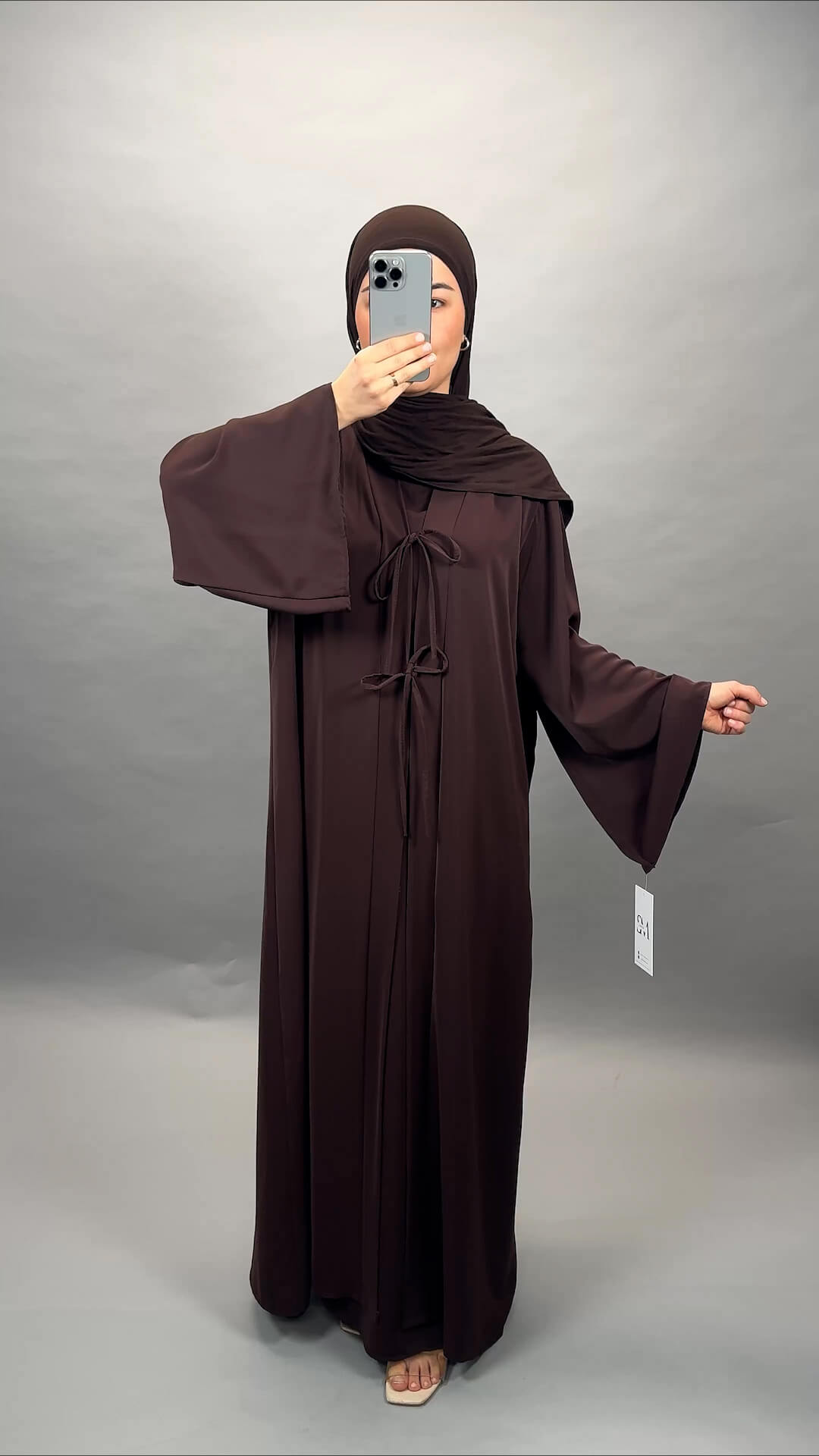 Abaya Ines 2-Teillig Marrón