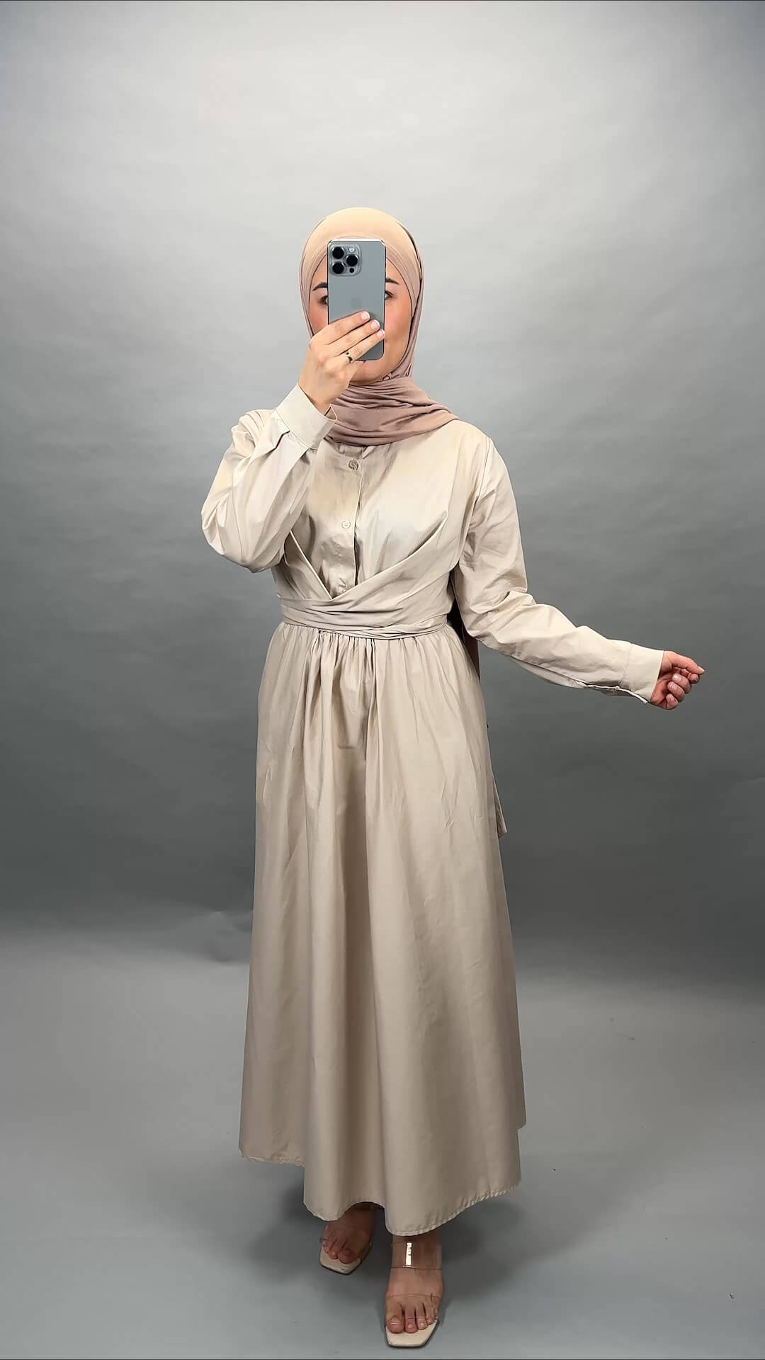 Vestido Cindy beige