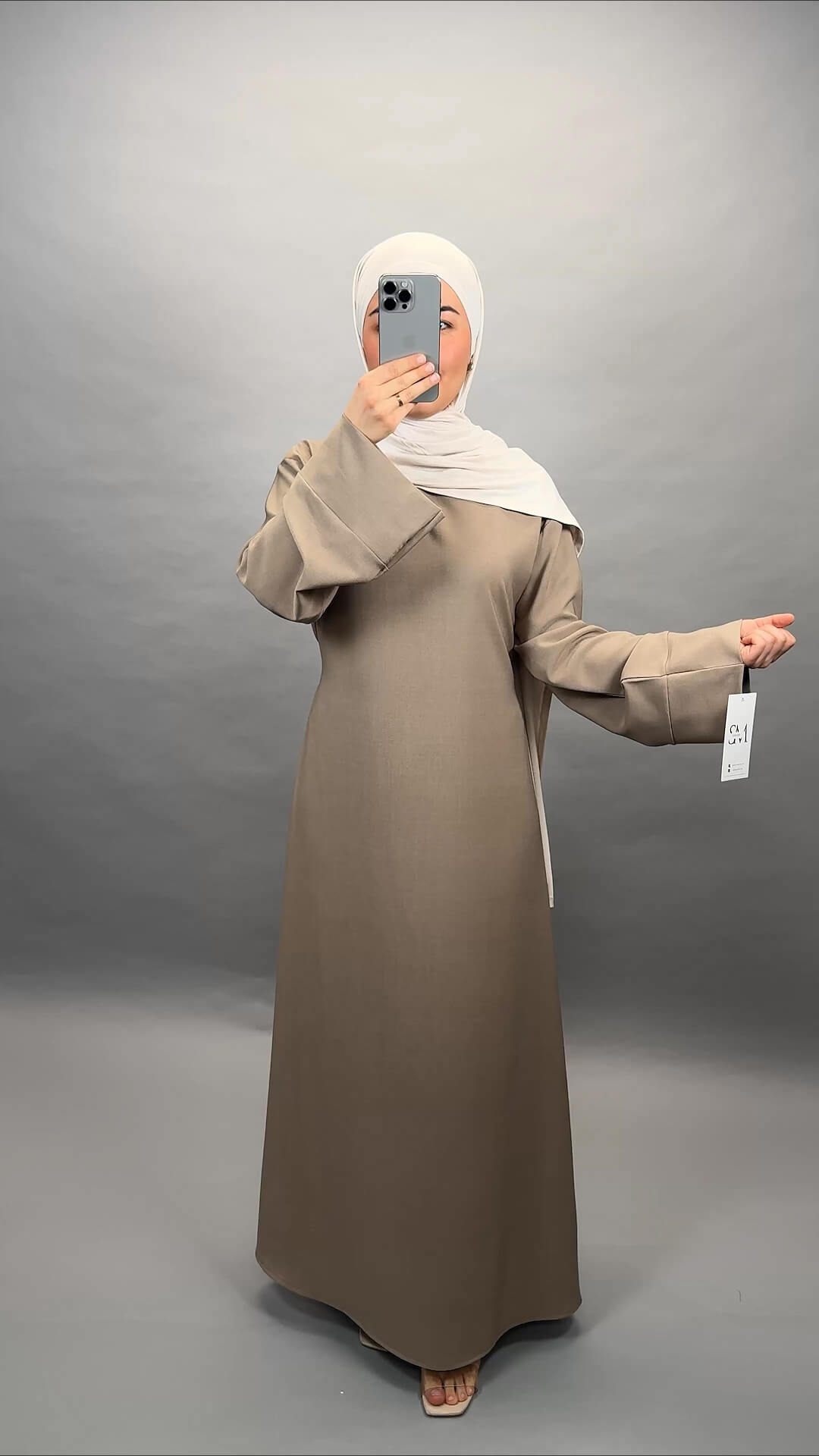 Vestido con Classy beige 01