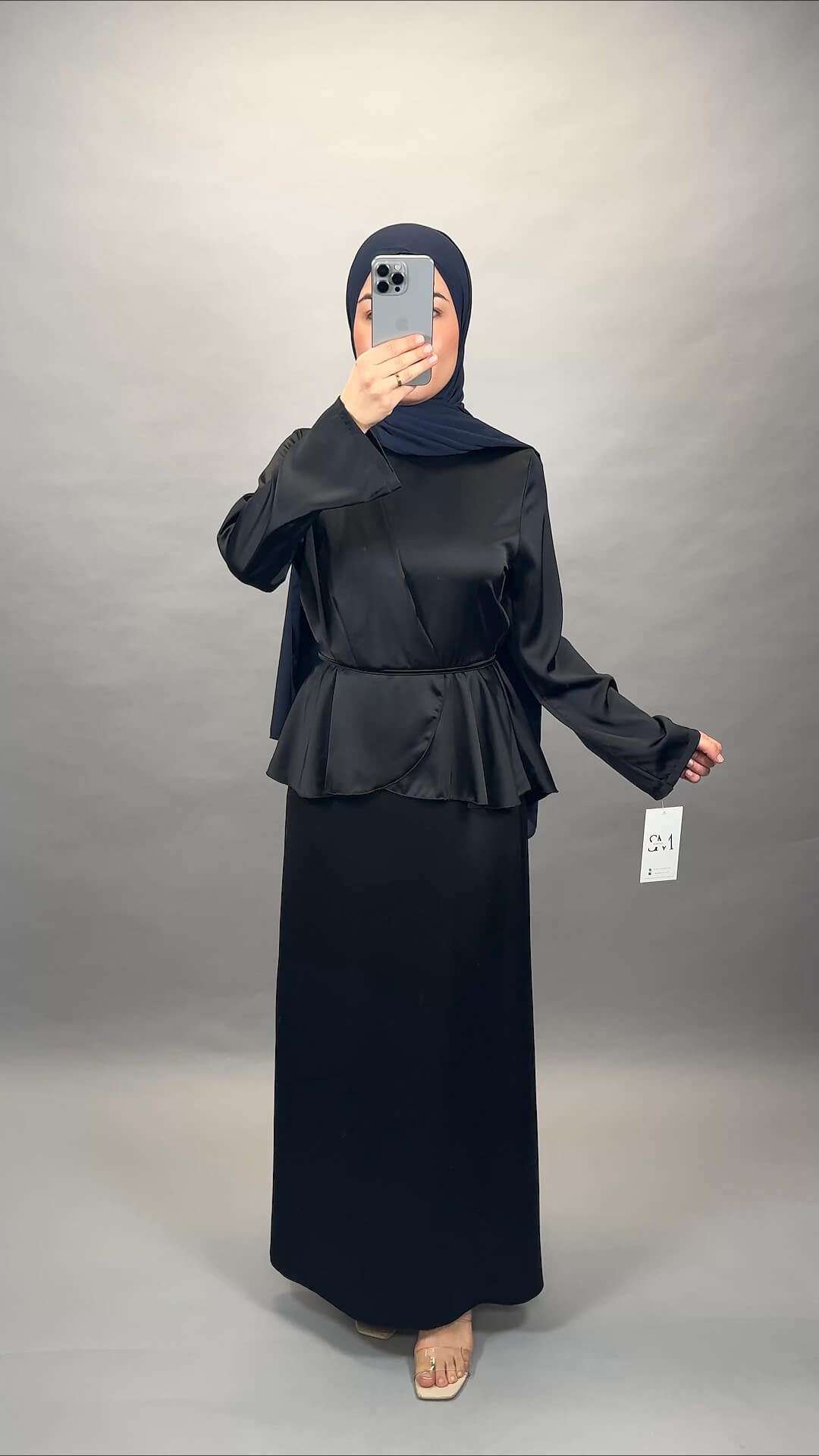 Siana vestido de noche negro