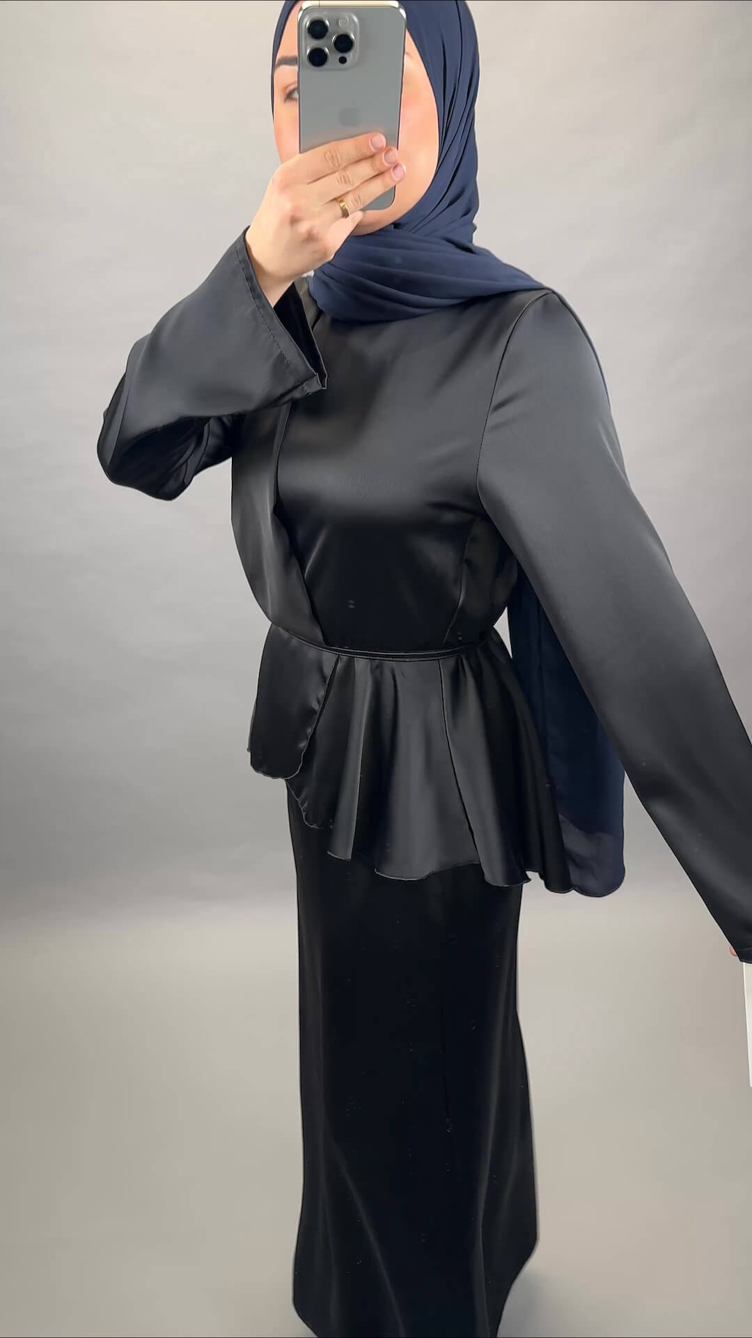 Siana vestido de noche negro