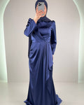 Valeri vestido de noche azul oscuro