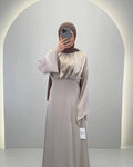 Vestido de noche Esla Beige