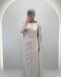 Vestido de noche Emiya Beige