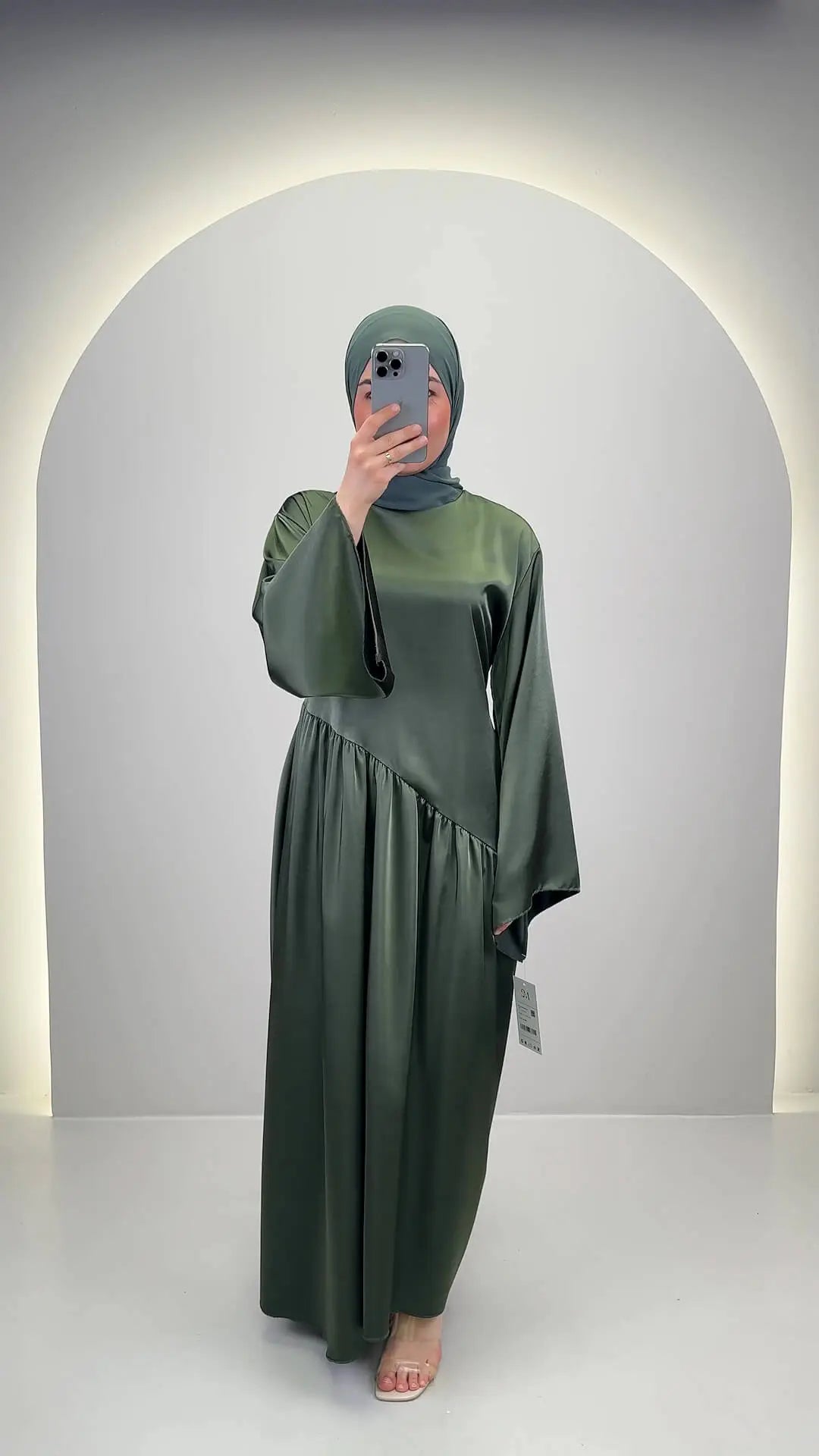 Vestido de noche Meslia verde