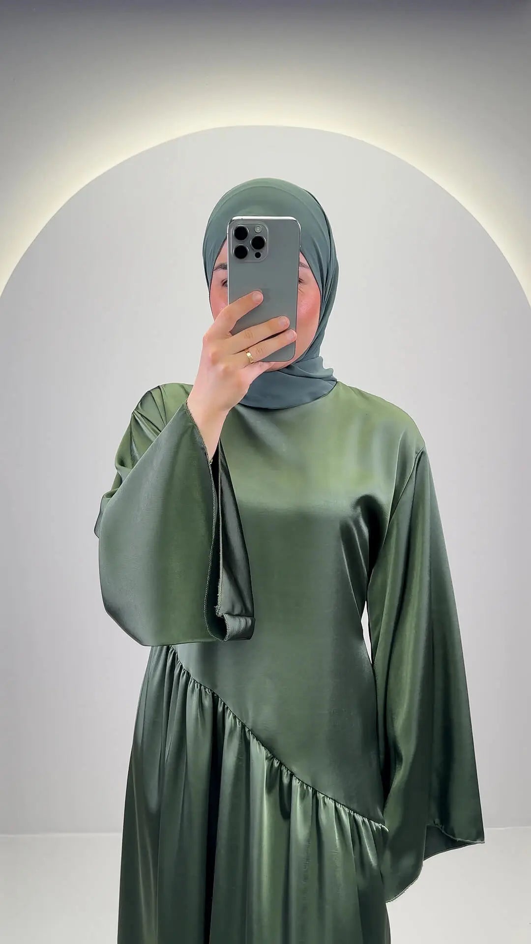 Vestido de noche Meslia verde
