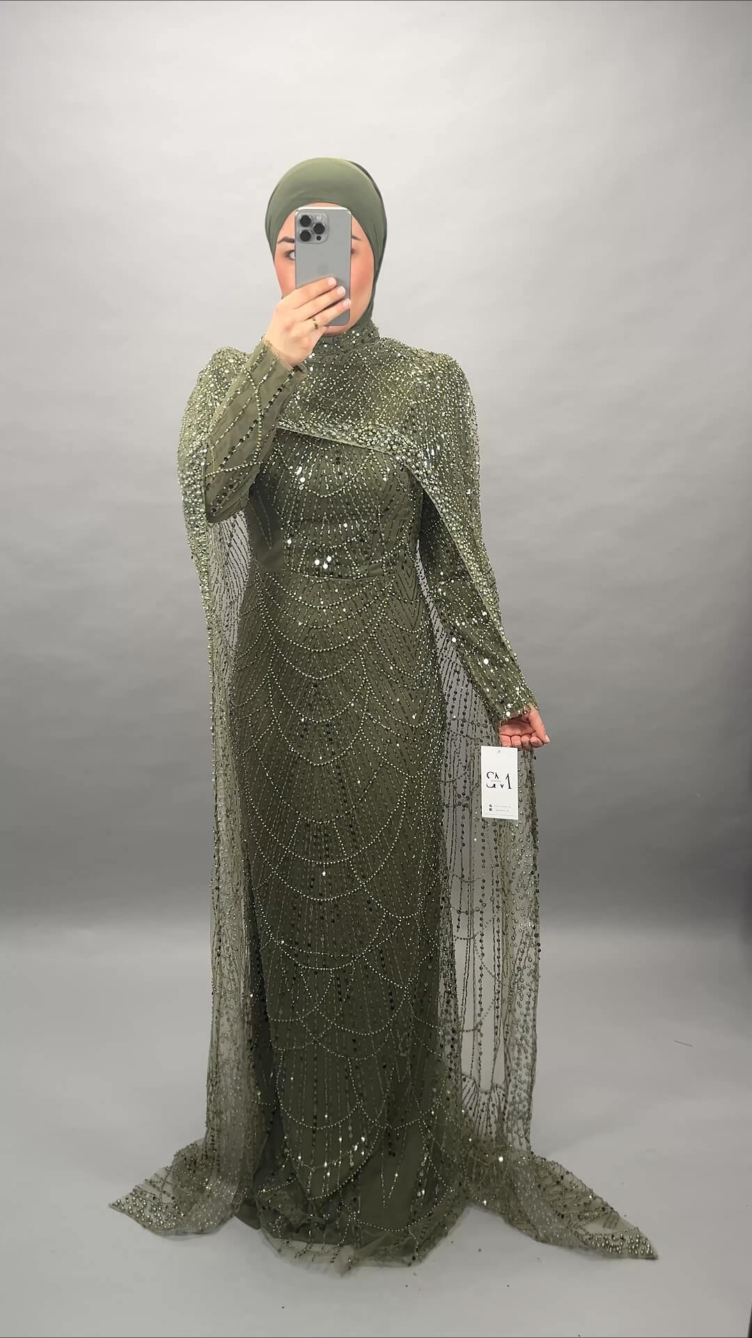 Milea Abendkleid Khaki