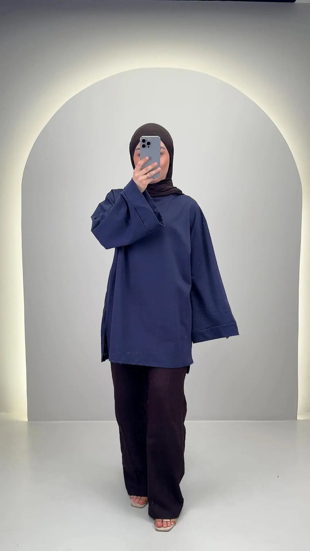 Miza Top Azul Oscuro
