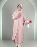 Yale Musselin Üst Pembe
