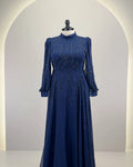 Sorin Vestido de Noche Azul Oscuro