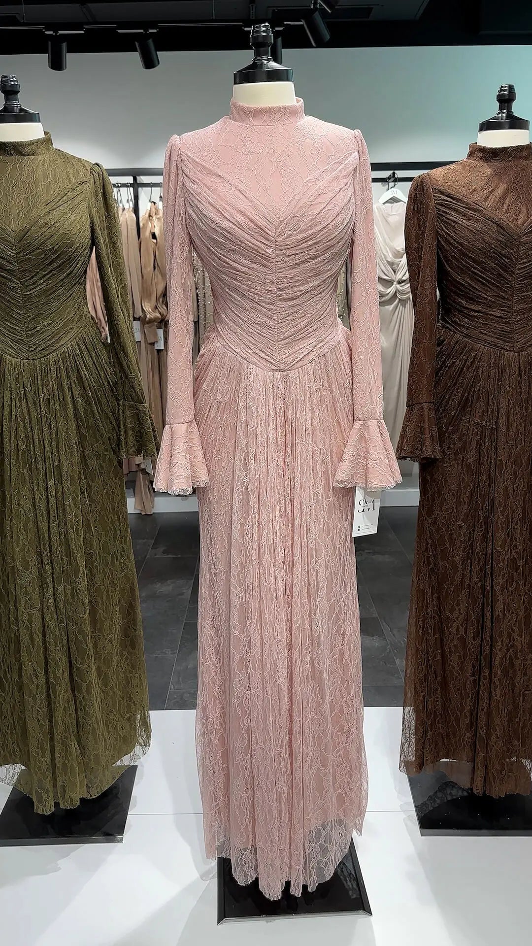 Vestido de noche Selin rosa