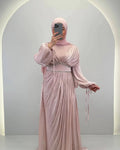Meslina Vestido de Noche Rosa