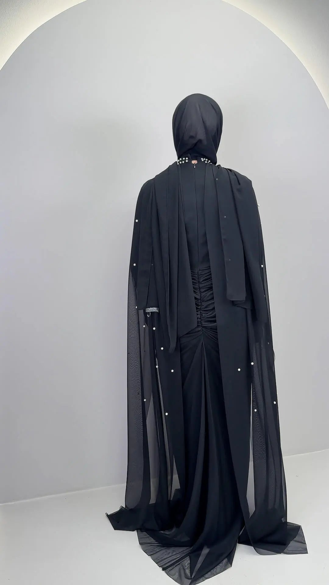 Vestido de noche Tiya negro