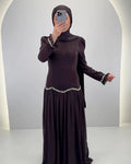 Vestido de noche Yagmur Marrón