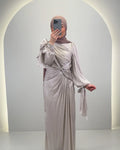 Vestido de noche Yildiz Beige 01