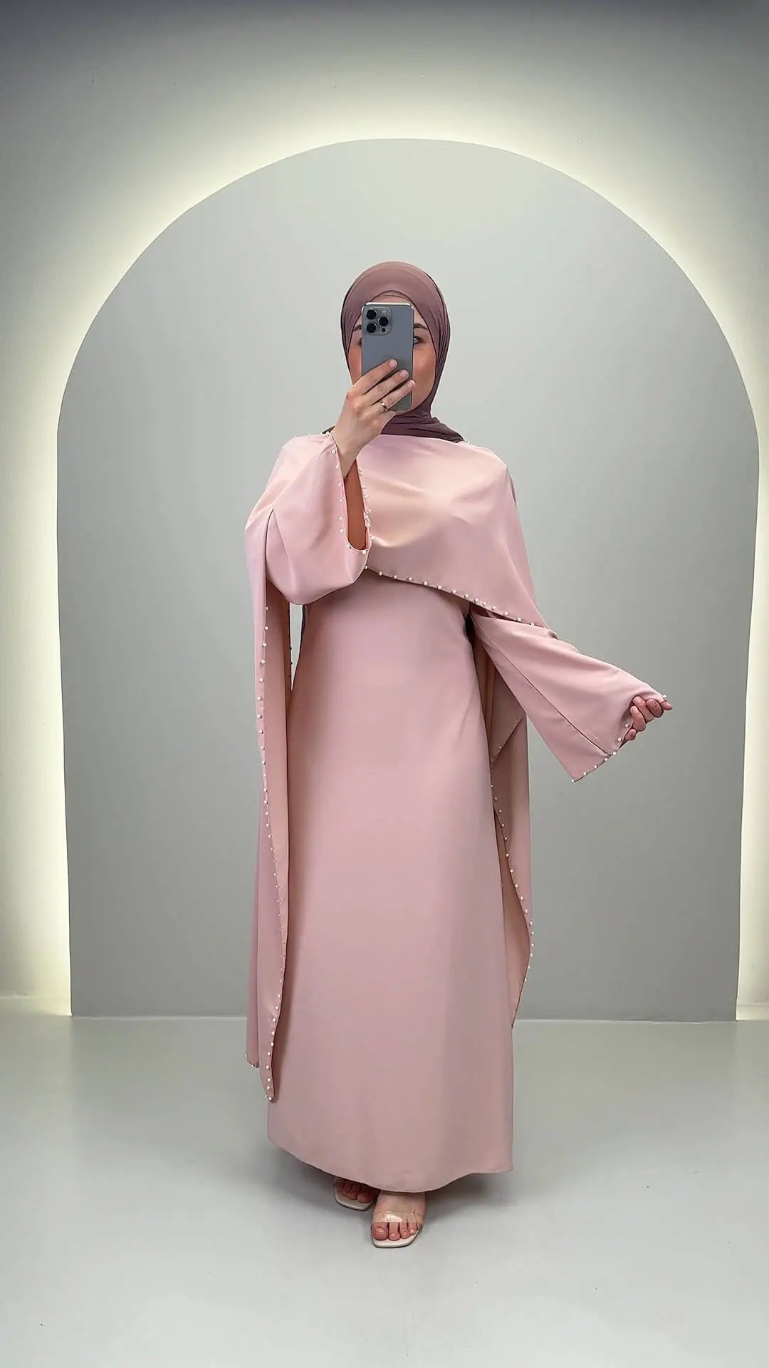Vestido de noche Zerafin rosa