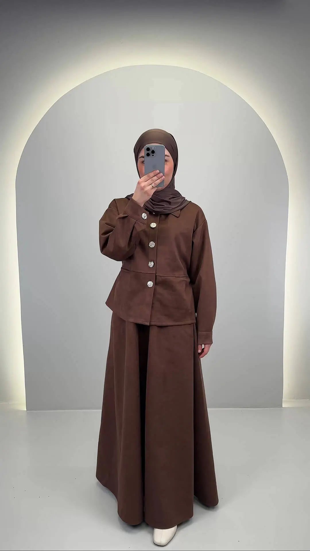 Ariya Zweiteiler Braun