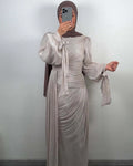 Vestido de noche Dunja beige
