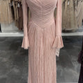 Vestido de noche Selin rosa