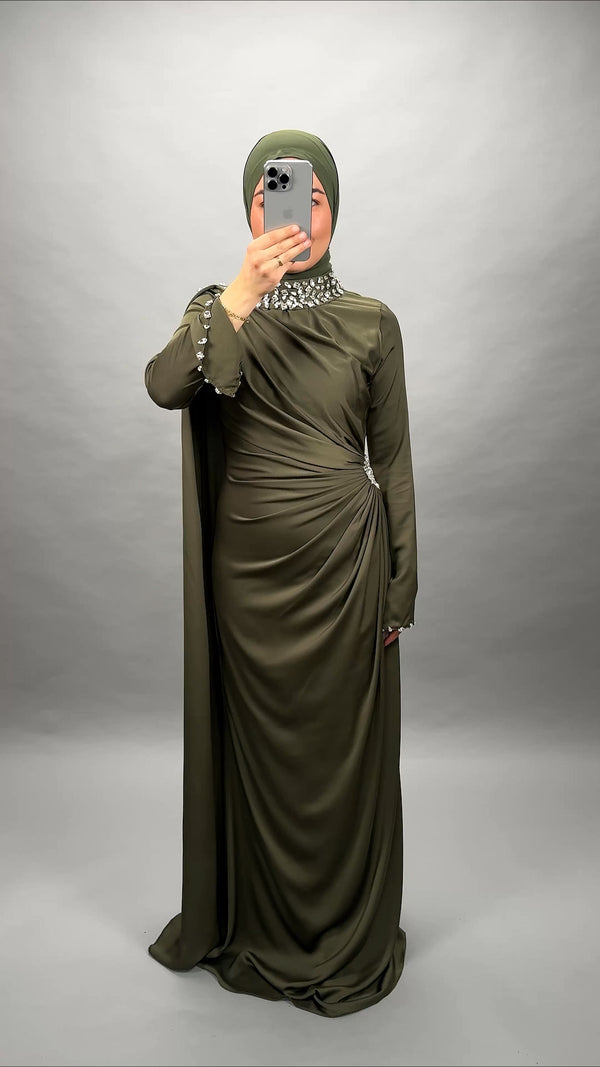 Himaya Abendkleid Khaki - Semode