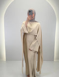 Vestido de noche Zerafin Beige