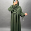 Conjunto Mila Abaya con Khimar Caqui