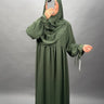 Conjunto Mila Abaya con Khimar Caqui