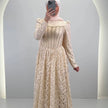 Vestido de noche Mina Beige