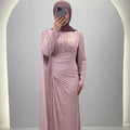 Vestido de noche Asell rosa