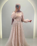Vestido de noche Elsa rosa