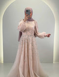 Vestido de noche Elsa rosa
