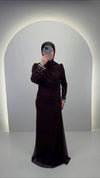 Rozan Evening dress Brown 01