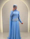 Vestido de noche Seyla azul