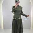 Vestido de noche Yagmur verde