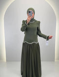 Vestido de noche Yagmur Verde