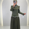Vestido de noche Yagmur verde