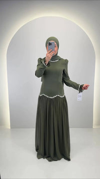 Vestido de noche Yagmur Verde