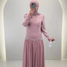 Vestido de noche Yagmur rosa