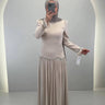 Vestido de noche Yagmur Beige