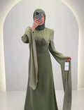 Yarenay vestido de noche menta