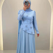 Vestido de noche Adela azul