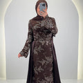 Azmia Evening dress Brown