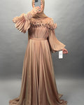 Bahar Vestido de noche Bronce